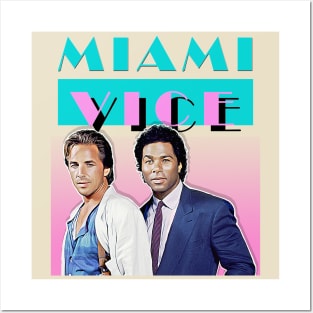 Miami Vice  - 80s Tribute Art Logo Design Posters and Art